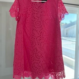 Pink Laser Cut Dress